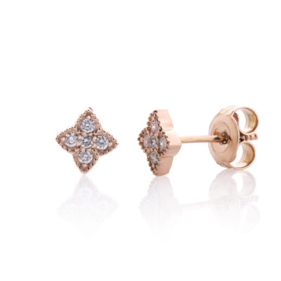 Fairytale Rose dijamantske minđuše