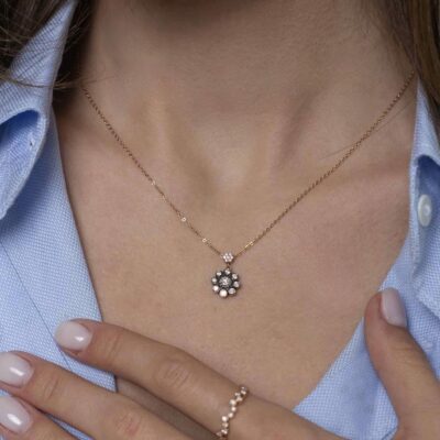 Bloom Vintage dijamantska ogrlica