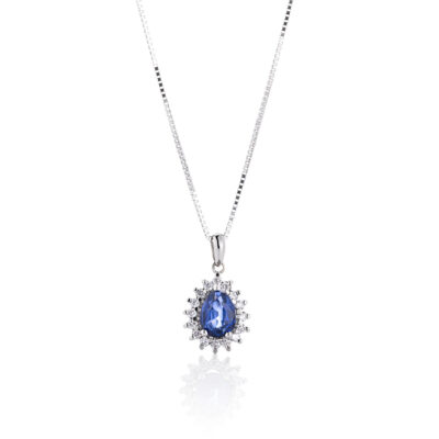 Royal Sapphire ogrlica sa dijamantima