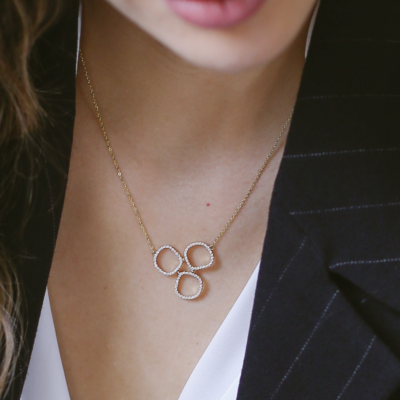 Eclipse Trio dijamantska ogrlica