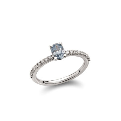 Nyra dijamantski prsten | Fancy Light Blue diamond